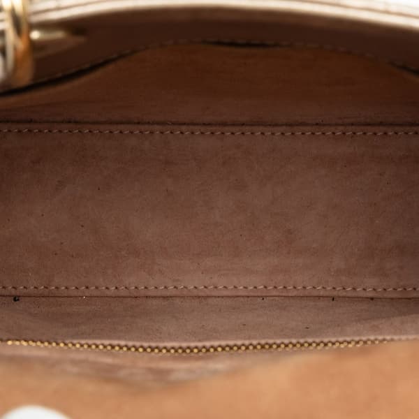 Pre-owned Dior Small Lambskin Cannage My ABCDior Lady Dior Brown