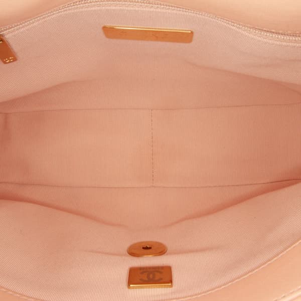 Pre-owned Chanel Medium Lambskin 19 Flap Pink