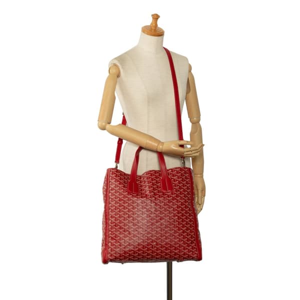 Pre-owned Goyard Goyardine Voltaire Red