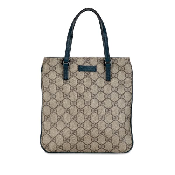 Pre-owned Gucci Mini GG Supreme Handbag Brown