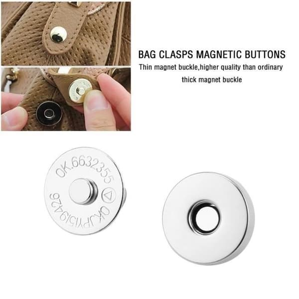 20st påse Nyckelring Lås Magnetiska knappar Tryckknappar Fäst Handväska Craft
