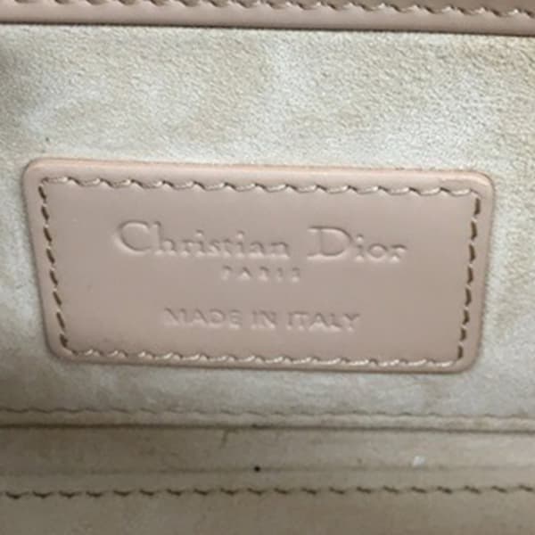 Pre-owned Dior Small Patent Cannage Lady D-Joy Brown