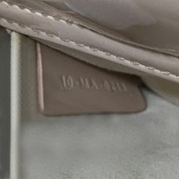 Pre-owned Dior Small Patent Cannage Lady D-Joy Brown