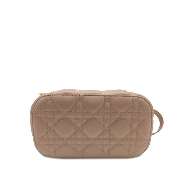 Pre-owned Dior Small DiorTravel Vanity Bag Brown