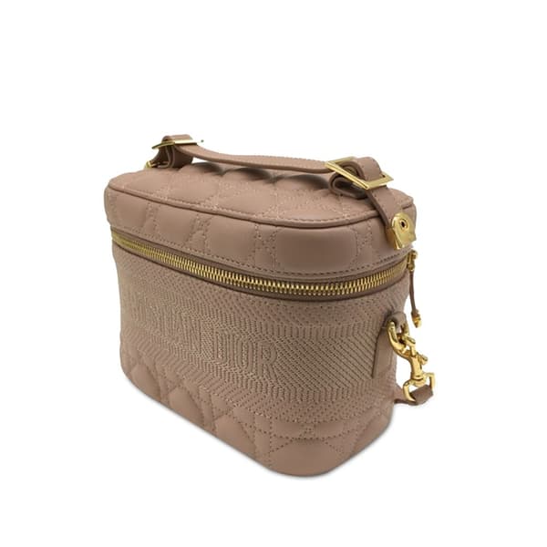 Pre-owned Dior Small DiorTravel Vanity Bag Brown