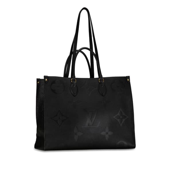 Pre-owned Louis Vuitton Monogram Empreinte Onthego GM Black