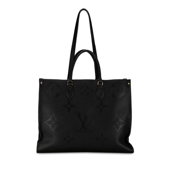 Pre-owned Louis Vuitton Monogram Empreinte Onthego GM Black