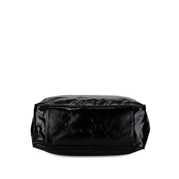 Pre-owned Gucci Web Coated Canvas Satchel Black