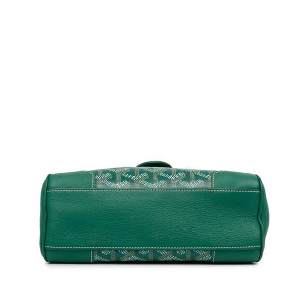 Pre-owned Goyard Mini Goyardine Saigon Souple Green