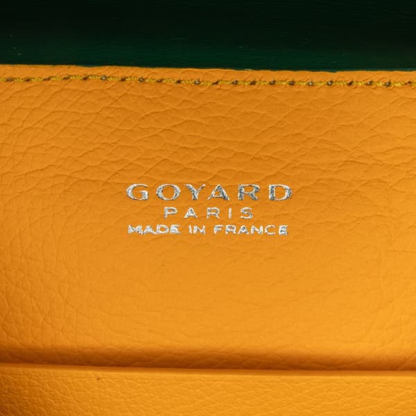 Pre-owned Goyard Mini Goyardine Saigon Souple Green