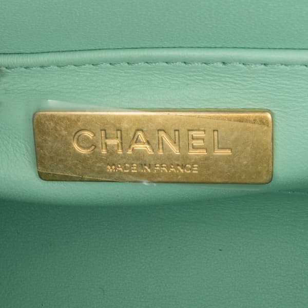 Pre-owned Chanel Quilted Tweed Crush Top Handle Bag Blue