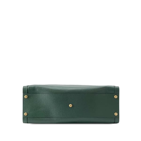 Pre-owned Gucci x Adidas Maxi Diana Satchel Green