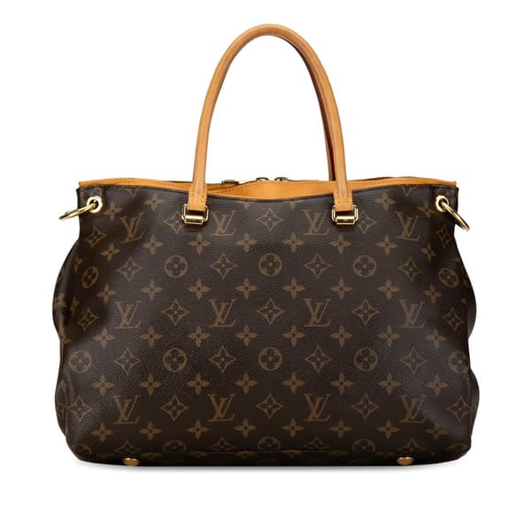 Pre-owned Louis Vuitton Monogram Pallas MM Brown