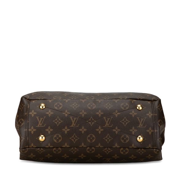 Pre-owned Louis Vuitton Monogram Pallas MM Brown