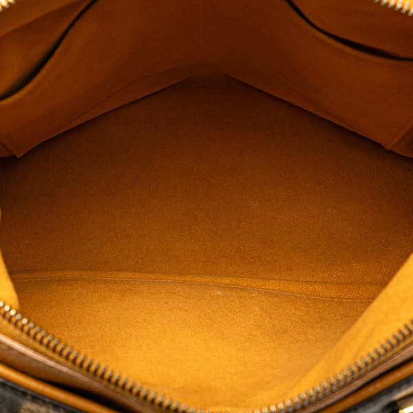 Pre-owned Louis Vuitton Monogram Pallas MM Brown