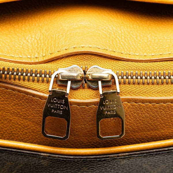 Pre-owned Louis Vuitton Monogram Pallas MM Brown