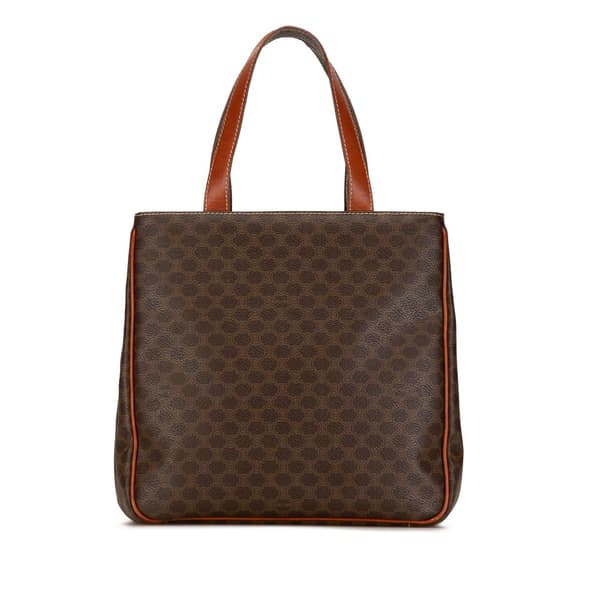 Pre-owned Celine Macadam Handbag Brown