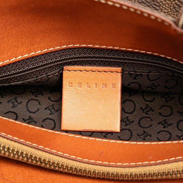 Pre-owned Celine Macadam Handbag Brown