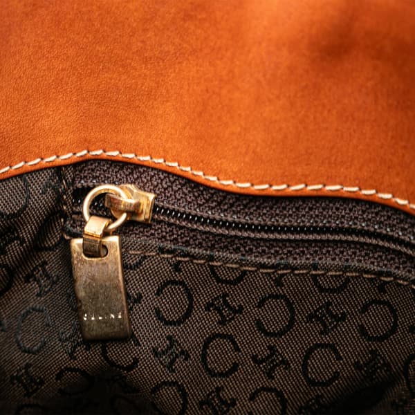 Pre-owned Celine Macadam Handbag Brown