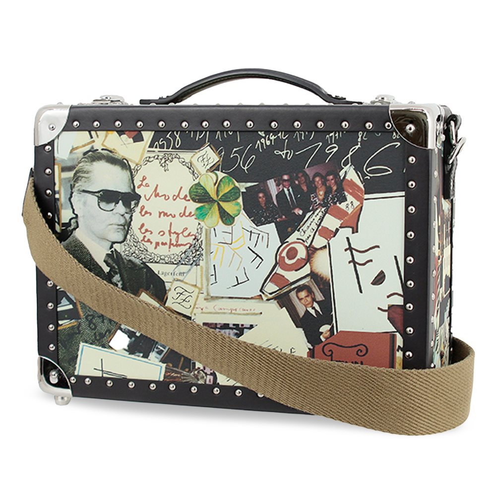 Pre owned Fendi Medium Karl Collage Trunk Case Black A CDON