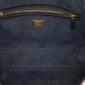Miniatyrbillede 5 af 10: Pre-owned Fendi Large Denim Baguette Satchel Blue
