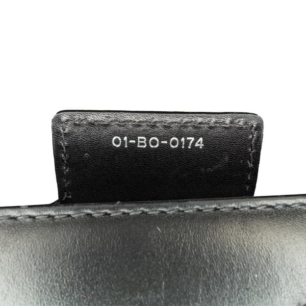 Pre-owned Dior Medium Calfskin Pockets Lady Dior Black