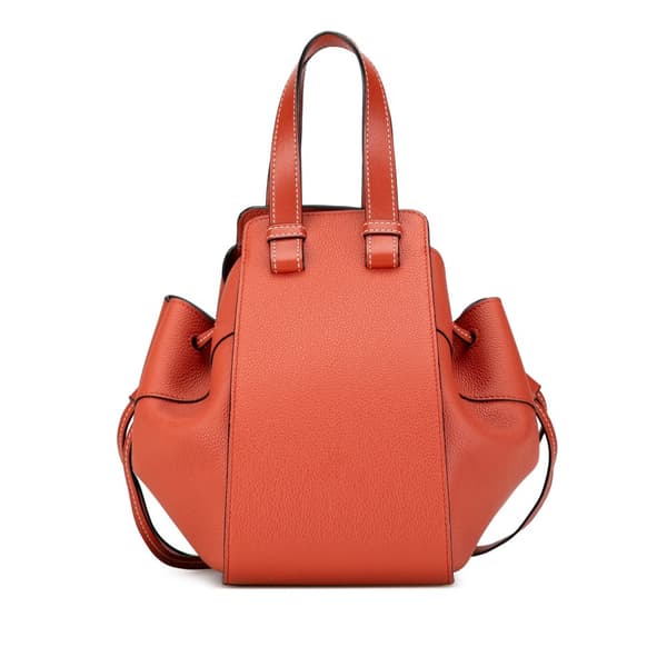 Pre-owned LOEWE Small Leather Hammock Satchel Orange