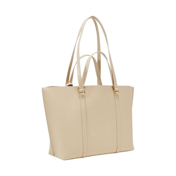 Pinko Carrie Shopper Stor Handväska - Beige - Beige