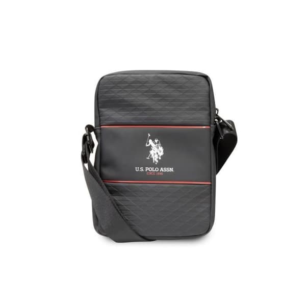 8'' axelväska Model Middle Stripe U.S. Polo Black