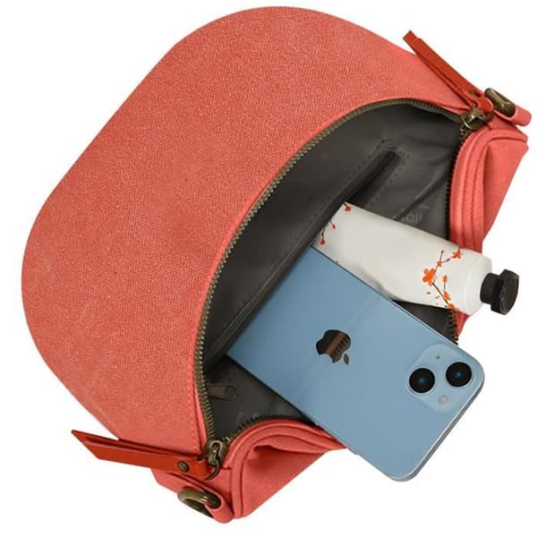 Sac Banane Bandoulière Luna i Gallantry Tyg Orange - GALLANTRY - Sac Banane - Orange - Bandoulière - Tyg