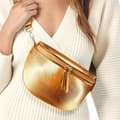 Miniatyrbild 2 av 4: Glamour Shiny Gallantry Orange Crossbody bältesväska