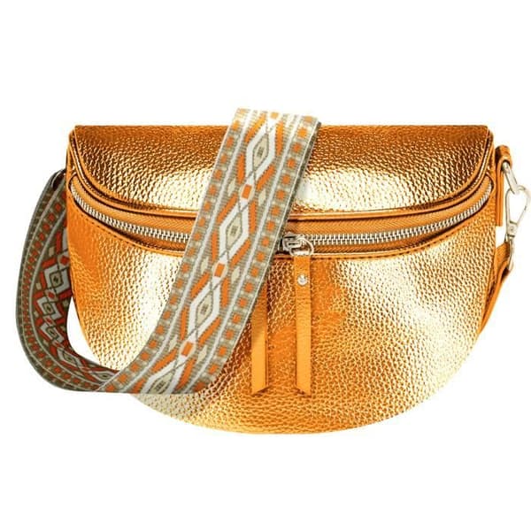 Glamour Shiny Gallantry Orange Crossbody bältesväska