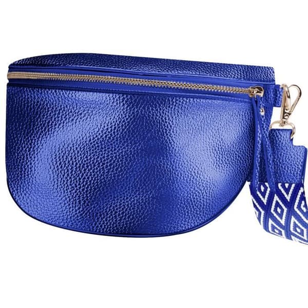 Glamour Shiny Gallantry Blå axelväska - GALLANTRY - Crossbody bältesväska - Shiny - Blandat