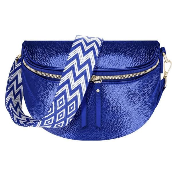 Glamour Shiny Gallantry Blå axelväska - GALLANTRY - Crossbody bältesväska - Shiny - Blandat