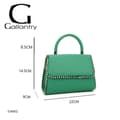 Miniatyrbild 4 av 4: Green Gallantry Studded Elegancy Handväska - GALLANTRY Brand - Kornigt utseende - Handburen - Blandat kön