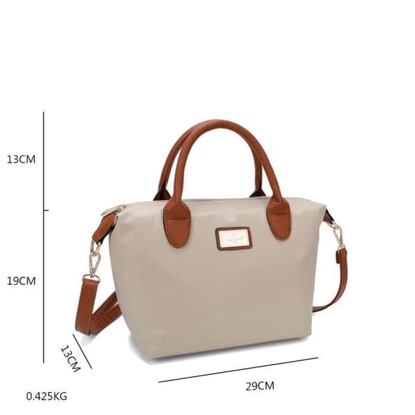 Tote Handväska - GALLANTRY - La Balade - Storlek S - Beige - Axelrem - Organiseringsfickor