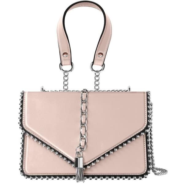 Trendig handväska med metallkedjehandtag Gallantry Rose