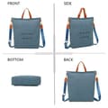 Miniatyrbild 3 av 4: Seabag Denim Tote Handväska - GALLANTRY - Blå - Axelrem - A4-format