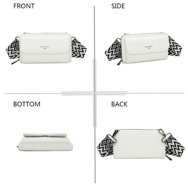 White Gallantry Leather Wallet Axelväska - Blandat - Slät - Ingen stängning