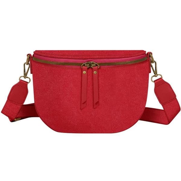 Sac Banane - GALLANTRY - Luna - Syntetiskt tyg - Rosa - Bärrem med dragkedja