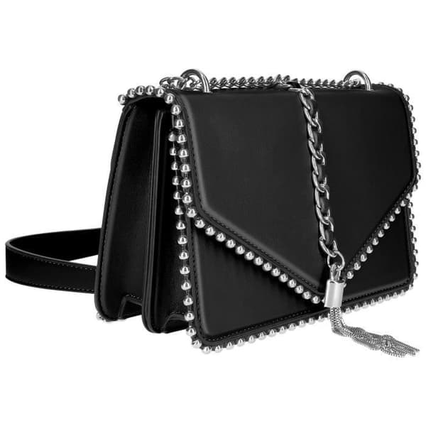 Trendig handväska med metallkedjehandtag Gallantry Black