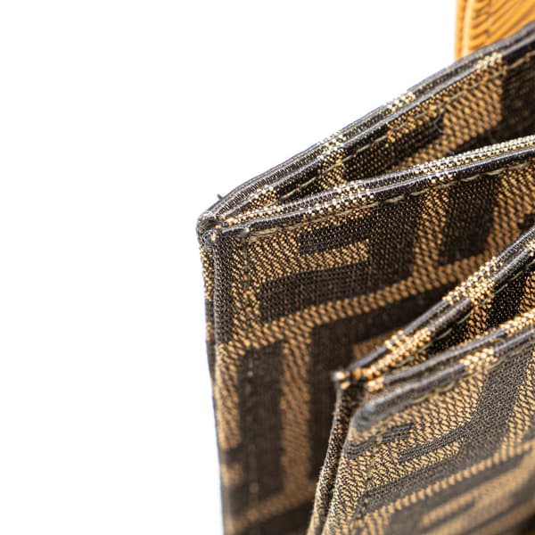 Pre-owned Fendi Zucca Canvas Front Pocket Tote Brown