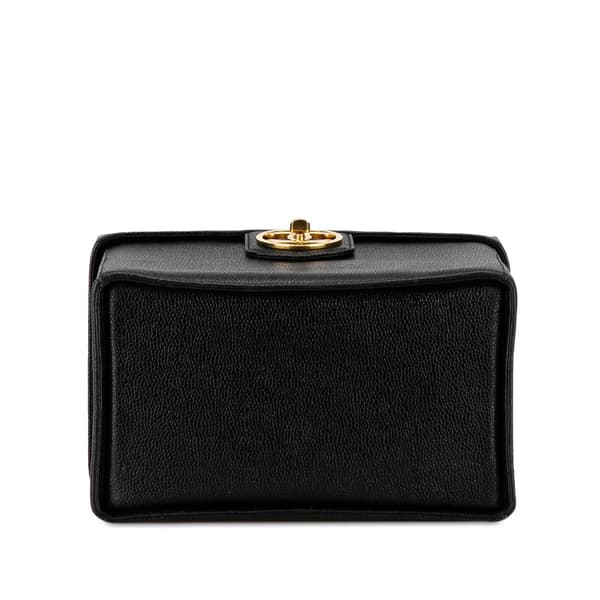 Pre-owned Chanel CC Caviar Vanity Case Black