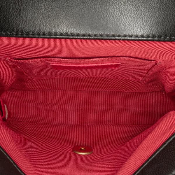 Pre-owned Chanel Mini In The Loop Flap Black