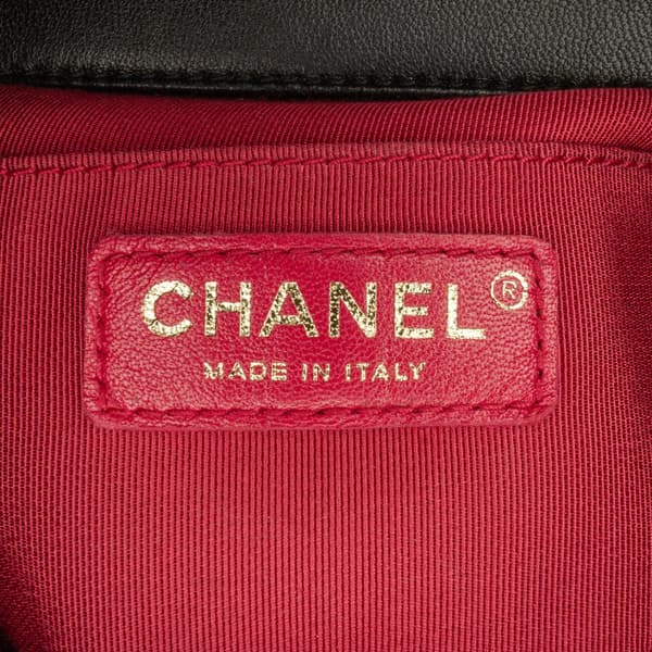 Pre-owned Chanel Mini In The Loop Flap Black