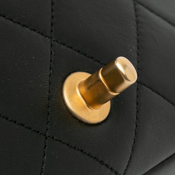 Pre-owned Chanel Mini In The Loop Flap Black