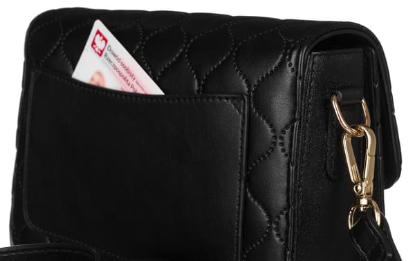 Elegantní, prošívaná crossbody messenger kabelka - David Jones