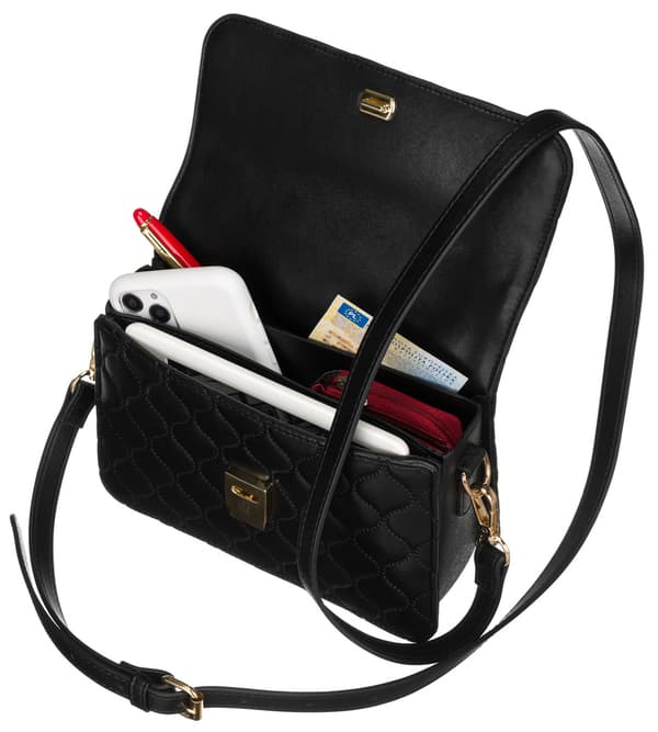 Elegantní, prošívaná crossbody messenger kabelka - David Jones