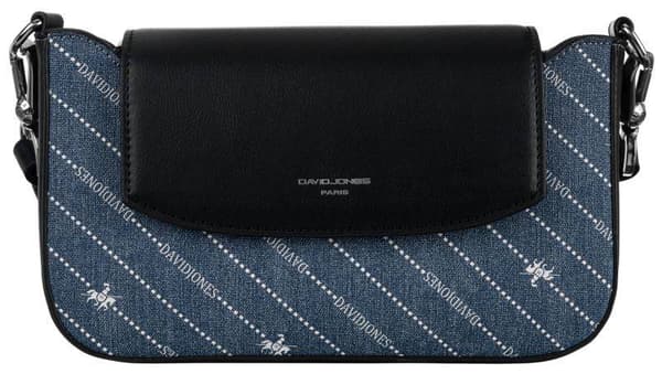 Malá dámská messenger taška lemovaná džínovým materiálem - David Jones