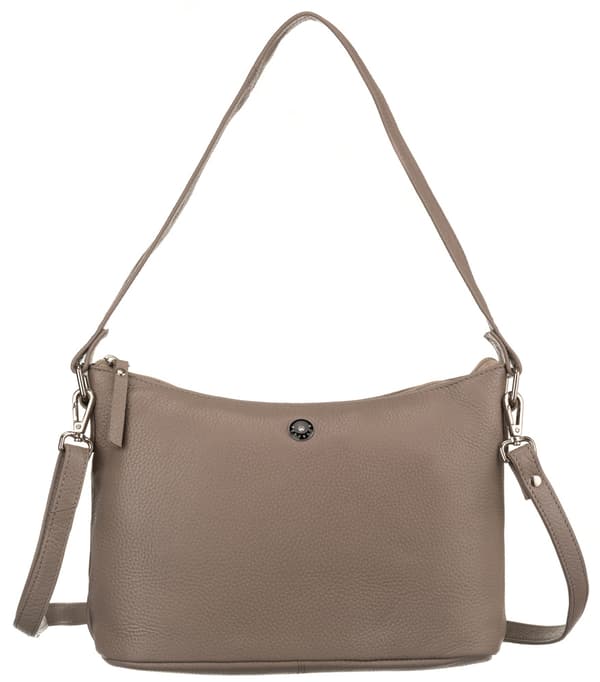Lædertaske + pung PTN D73-DS Mørk Beige